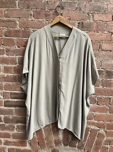 OAK NY Women’s Y Neck Blouse, Taupe 100% Viscose - Picture 1 of 7