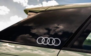 Adesivi per AUDI Sport logo anelli S LINE Q2 A1 A3 A4 TT fiancata Sticker 15 CM - Imagen 1 de 1