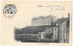 Le Château de Sablé sur Sarthe 72 CPA précurseur animée écrite à Mle Pierre 1906 - Bild 1 von 2