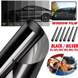 Window Tint Film 5% 15% 20% 35% VLT Car Home 50cm X 3M Tinting Tools Black - Picture 1 of 40