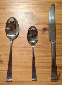 Cuisinart Julienne Flatware Spoon Knife Stainless Steel Glossy Replacement - Picture 1 of 17