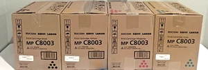 Ricoh MP C8003 Toner Set KYMC 842196 842197 842198 842199 Original OEM versiegelt NEU - Bild 1 von 2