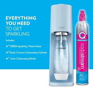Terra Fizzi Sparkling Water Maker Starter Kit, Multiple Colors SodaStream NEW - Picture 1 of 29