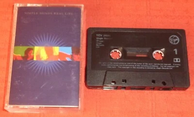 SIMPLE MINDS - UK CASSETTE TAPE - REAL LIFE - SIGNED BY JIM KERR - Image 1 of 4