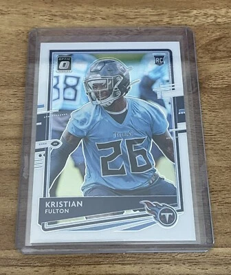 Kristian Fulton 2020 Donruss Optic RC Rookie Card No. 109 - Titans / PWE w/track - Image 1 of 2