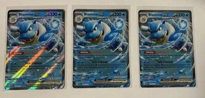 Pokémon JCC Blastoise ex Doble Raro 009/165 Escarlata y Violeta 151 Casi Nuevo Inglés - Imagen 1 de 2