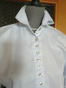 Wallmann Trachten Hemd Bluse Oberteil GR 36 / 38 hellblau Neuwertig - Bild 1 von 7