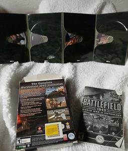 Battlefield 1942: World War II Anthology PC 2004 4 Disc Set Complete In Box - Picture 1 of 4