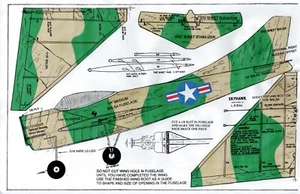 PLAN de perfil 046 Interceptor .049. Ala 21" con perfil aerodinámico simétrico - Imagen 1 de 1