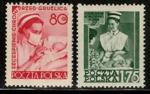 Poland Sc#587-588 Mi#816-817 Social Health Service (1953) MNH - Picture 1 of 1