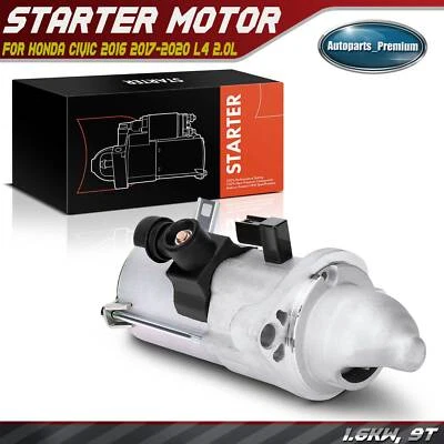 Motor De Arranque Para Honda Civic 2016 2017 2018 2019 2020 L4 2.0L 1.6KW 12V CW 9T Foto 1 de 4