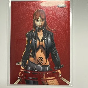 2024 Fleer Ultra Matriarchs of Marvel Typhoid Mary Ruby Medallion 34/50 - Picture 1 of 11