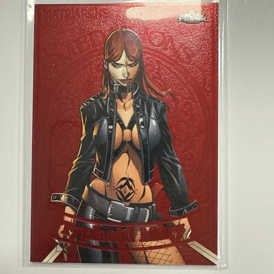 2024 Fleer Ultra Matriarchs of Marvel Typhoid Mary Ruby Medallion 34/50 - Image 1 of 4