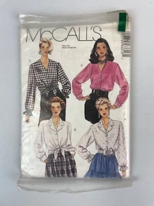 McCalls 6331 Misses Blouses 1993 Pattern Uncut Sizes 4, 6 , 8 - 22 - Picture 1 of 2