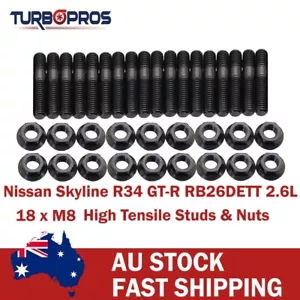 High Tensile Twin Turbo Stud Kit For Nissan Skyline R34 GT-R RB26DETT 2.6L - Bild 1 von 5