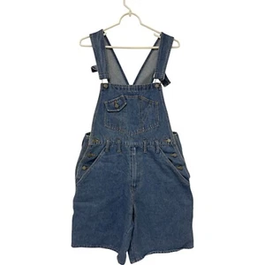 New Order Denim Jumpsuit Blue Womens 32 Adjustable Strap Bib Overall Casual - Picture 1 of 14