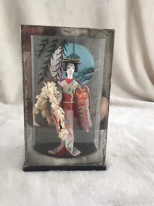 Vintage Japanese Geisha In Case - 16cm Tall - Picture 1 of 11