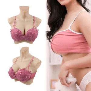 Oversize Silicone Breast Forms Oil Free Boobs Large Frame Crossdresser Cosplay - Picture 1 of 22