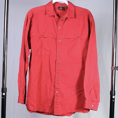 Red Western Wear 金属 Snap 衬衫 男式 L HIGH SIERRA MERVYN’S 出品  — 第 1/4 张图片