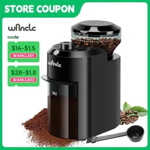 Wancle Electric Burr Coffee Grinder Adjustable Burr Mill Conical Coffee Bean Gri - Picture 1 of 10