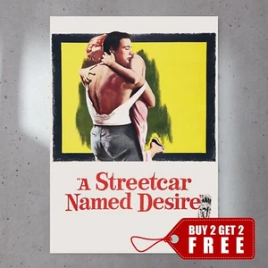 A Streetcar Named Desire (1951) A4 Movie Poster Premium Gloss 230gsm Paper 008 - Picture 1 of 2
