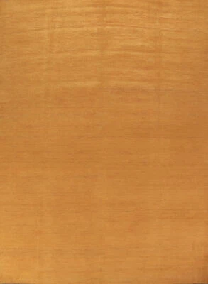 Современный шерстяной ковер Gabbeh однотонный дизайн идеально подходит для любого пространства 9 футов 11 дюймов x 8 футов 3 дюйма - Изображение 1 из 4