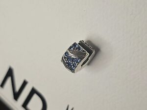 Pandora Jewelry Authentic Clip NEW Feather Blue
