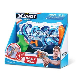 ZURU X-Shot Skins Nano Fast-Fill Wasser Blaster 100 ml 30 ft Reichweite - Blau Spielzeug - Bild 1 von 5
