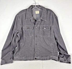 Giacca camionista uomo Gap 1969 grande grigio velluto a coste stile vintage - Foto 1 di 16