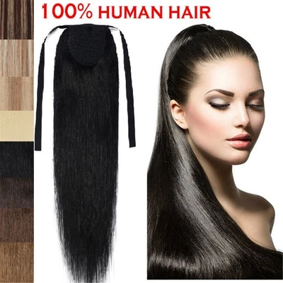 Mezcla Rubio Una Pieza Cola de Caballo Trama Clip En Cable de Extensión de Cabello Humano Real EE. UU. Foto 1 de 4