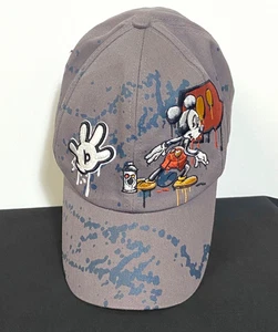 Disney World Mickey Mouse Mütze bestickt grau Graffiti Kunst von Parks Erwachsene - Bild 1 von 12