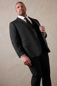 Big & Tall Mens Plain Suit Jacket - Picture 1 of 16