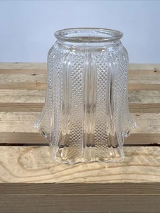 Vintage Glass Pendant Lamp Shade - 2 1/4" Fitter - Picture 1 of 12
