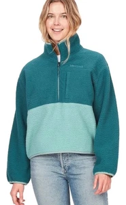 Marmot Aros 1/2-Zip Fleece Dark Jungle/ Blue Agave Sz XL MSRP $115 NWT - Picture 1 of 2