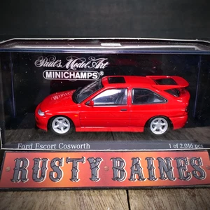 MINICHAMPS Ford Escort RS Cosworth, Rosso, Edizione Limitata Diecast, 1/43 Boxato - Foto 1 di 4