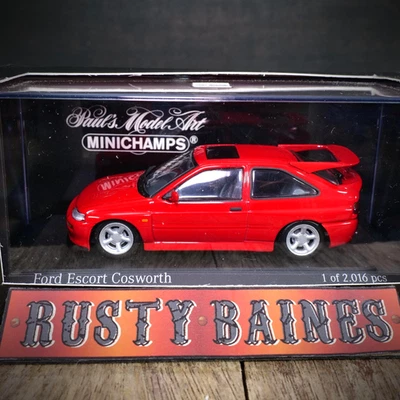 MINICHAMPS Ford Escort RS Cosworth, Red, Limited Edition Diecast, 1/43 Boxed - Image 1 of 4