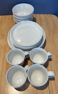 Crate & Barrel Culinary Arts weißes Porzellan 16-teiliges Service für 4 NEU - ohne Karton - Bild 1 von 7