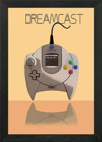 Dreamcast Framed Wall Art Poster Canvas Print Picture