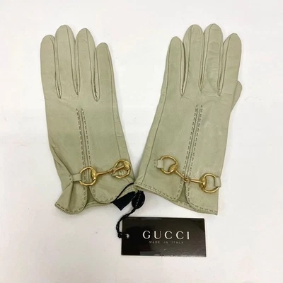 Guantes de cuero Gucci napa con etiquetas talla 7 sin existencias no usados Foto 1 de 4