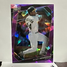 2023 Panini National Convention VIP - Rickey Henderson - Purple Cracked Ice -/50