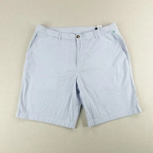 Vineyard Vines Shorts Men 36 Blue White Seersuckers Stripes Breaker Chino Preppy - Picture 1 of 10