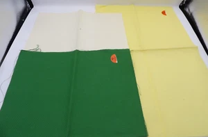 3 pcs Counted Cross Stitch Fabric Assortment- 14 ct. Yellow, Green, Ivory - Picture 1 of 4