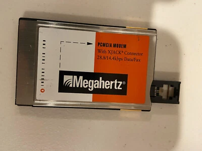 Megahertz PCMCIA Modem 28.8/14.4kbps w/ xJack connector Used with Apple Newton - Image 1 of 2