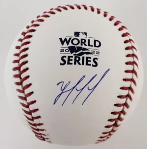 Yordan Alvarez Signed/Autographed Official 2022 World Series Baseball (JSA COA) - Picture 1 of 7