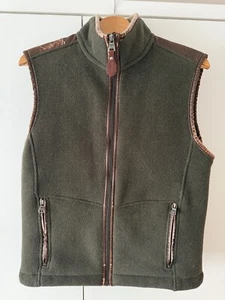 Aigle Shepper W Men's Small Green Fleece Gilet Waistcoat with Zipped Pockets - Picture 1 of 14