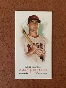 Mike Napoli 2007 Topps Allen & Ginter's Mini 206 Angels - Bild 1 von 2