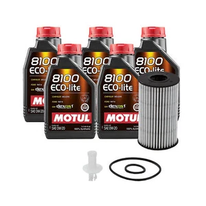 5L Motul 8100 ECO-LITE 0W20 Wix XP Filter Motor Oil Change Kit API SP-RC - Picture 1 of 1