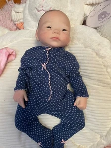 Schöne asiatische Reborn Baby Mädchen Puppe 16" "Bountiful Baby" Kameko Tasha Edenholm - Bild 1 von 24