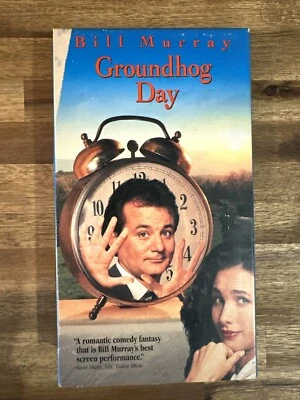 Groundhog Day 1993 VHS Vintage Bill Murray - Image 1 of 4
