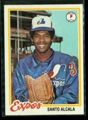 Vintage 1978 TOPPS Baseball Trading Card #321 SANTO ALCALA Montreal Expos - Image 1 of 2